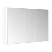 Keuco Spiegelschrank 3-türig Somaris 120x71x12,7cm, Wandvorbau, weiß matt-2