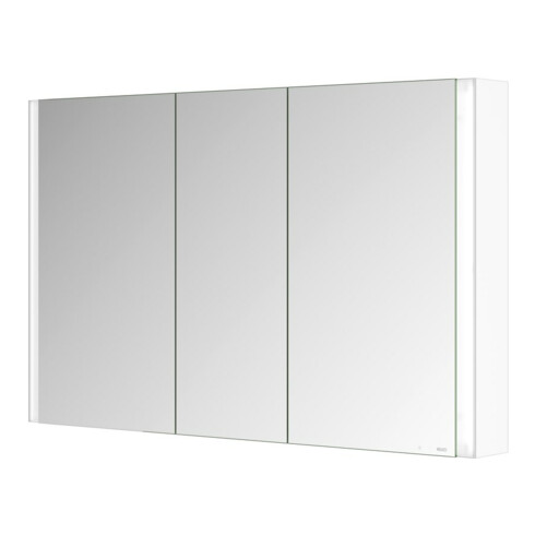 Keuco Spiegelschrank 3-türig Somaris 120x71x12,7cm, Wandvorbau, weiß matt