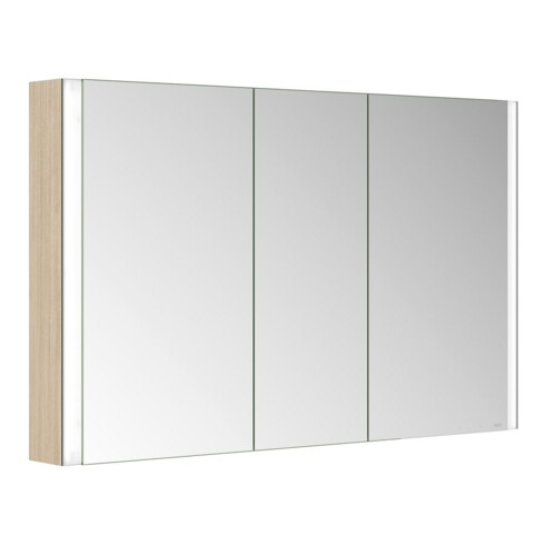Keuco Spiegelschrank 3-türig Somaris 120x71x12,7cm, WV, Hz, Ei he Dek.