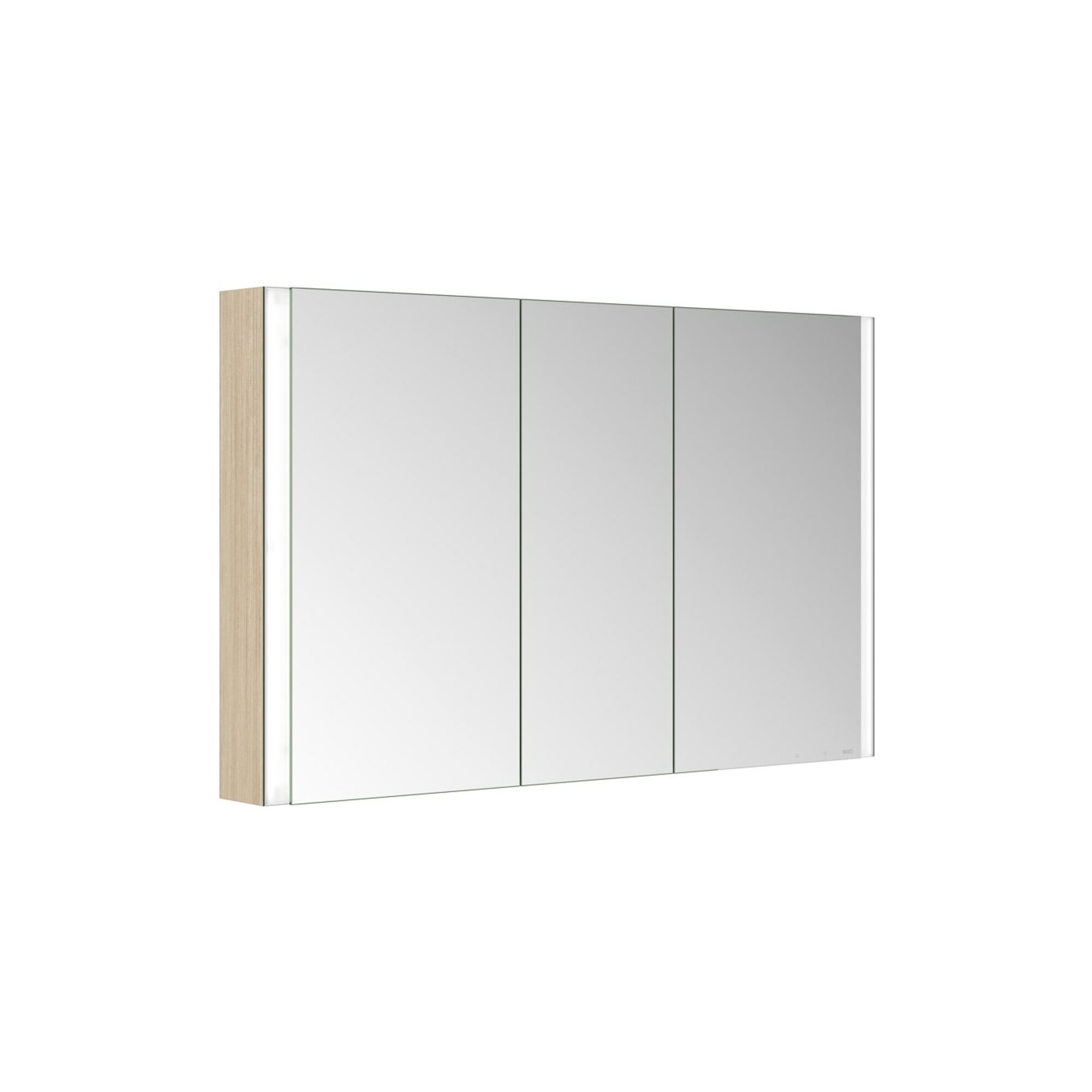 Keuco Spiegelschrank 3-türig Somaris 120x71x12,7cm, WV, Hz, Ei he Dek.