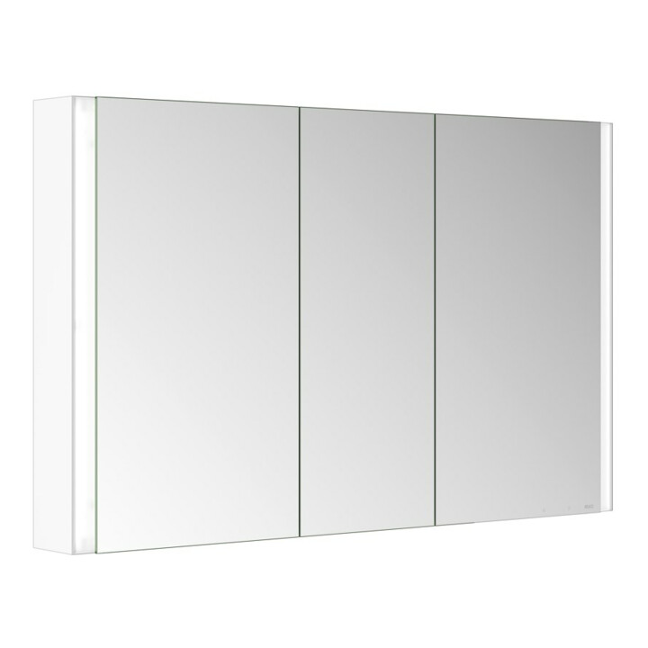 Keuco Spiegelschrank 3-türig Somaris 120x71x12,7cm, WV, Spiegel-Hz., we. ma