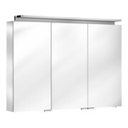 Keuco Spiegelschrank Royal Lumos 100x74x15cm, 24 W, WV, 3-trg., si-elox