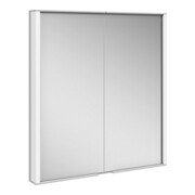 Keuco Spiegelschrank Royal Match 650x700x160mm, si-elox, WE, 2 Drehtüren
