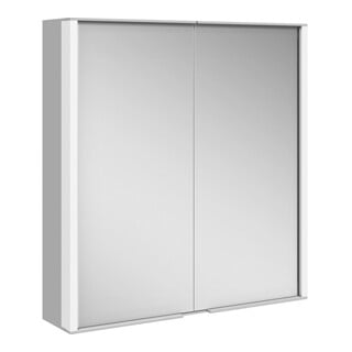 Keuco Spiegelschrank Royal Match si-elox, 650x700x160mm, 2x Drehtüren