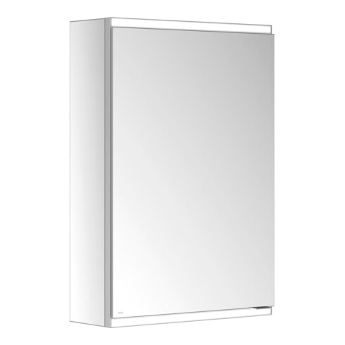 Keuco Spiegelschrank Royal Modular 2.0 500x700x160mm, o SD, WV, 1-trg, bel., li