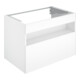 Keuco Stageline Meuble sous lavabo 80x62,5x49 cm, décor blanc, verre blanc clair, avec éclairage-1