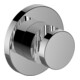 Keuco Support de douche mural IXMO bronze brossé, rosace ronde, utilisable droite ou gauche-1