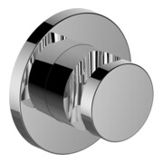 Keuco Support de douche mural IXMO bronze brossé, rosace ronde, utilisable droite ou gauche