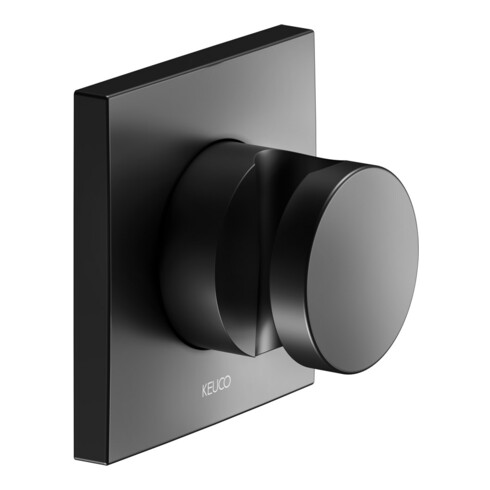 Keuco Support de douche mural IXMO Ros. angle, droite ou gauche, noir mat