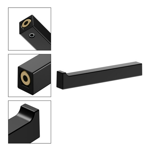 Keuco Support de rouleau de papier de rechange Edition 11 noir mat, pour largeur 100/120 mm