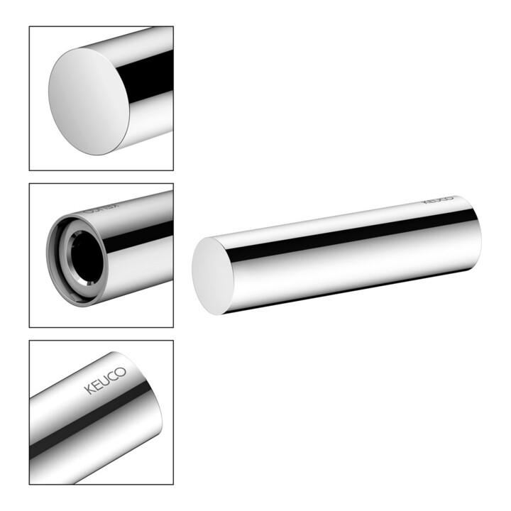 Keuco Support de rouleaux de papier toilette REVA chromé, pour largeur 100/120 mm