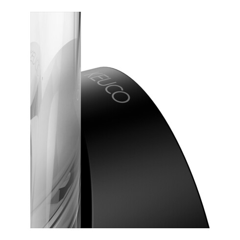 Keuco Support en verre REVA noir mat, avec verre en cristal véritable