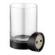 Keuco Support en verre REVA noir mat, avec verre en cristal véritable-4