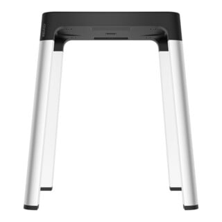 Keuco Tabouret AXESS assise 338 mm, alu argenté anodisé/noir