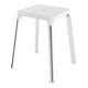Keuco Tabouret AXESS Assise 338 mm, chromé/blanc-5