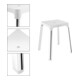 Keuco Tabouret AXESS Assise 338 mm, chromé/blanc