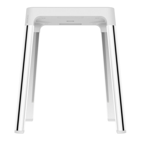 Keuco Tabouret AXESS Assise 338 mm, chromé/blanc