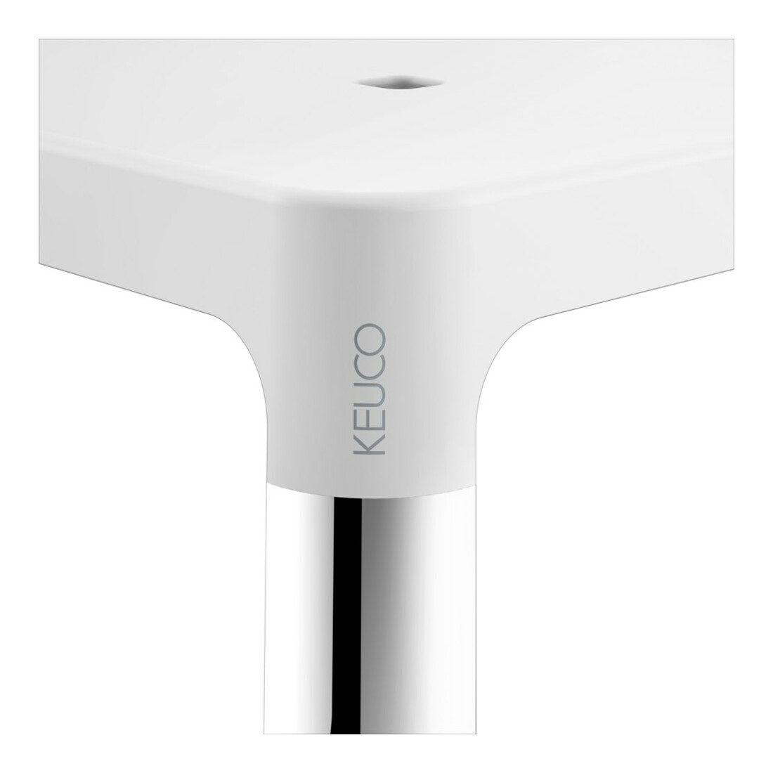 Keuco Tabouret AXESS Assise 338 mm, chromé/blanc