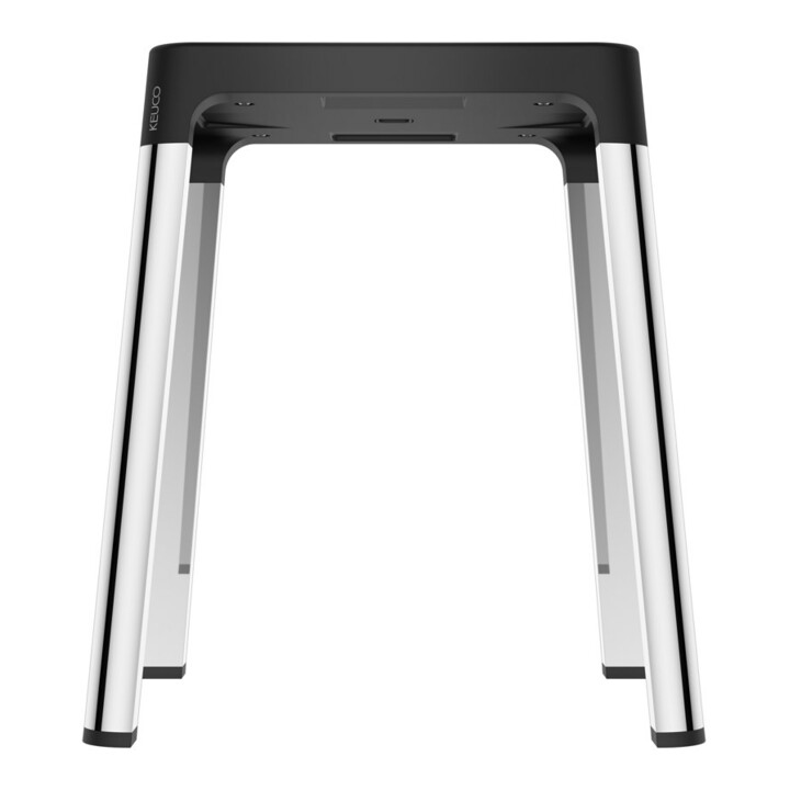 Keuco Tabouret AXESS Assise 338 mm, chromé/noir