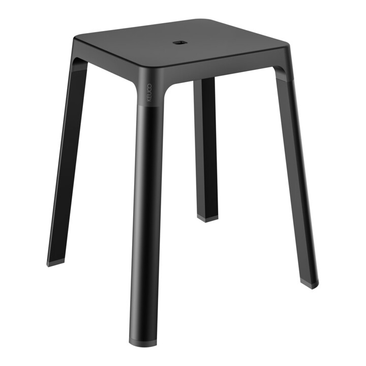 Keuco Tabouret AXESS Assise 338 mm, noir mat/noir