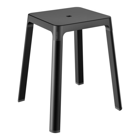 Keuco Tabouret AXESS Assise 338 mm, noir mat/noir