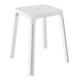 Keuco Tabouret AXESS Assise 338mm, alu argenté anodisé/blanc-1