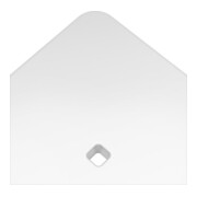 Keuco Tabouret AXESS Assise 338mm, alu argenté anodisé/blanc-2