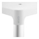 Keuco Tabouret AXESS Assise 338mm, alu argenté anodisé/blanc