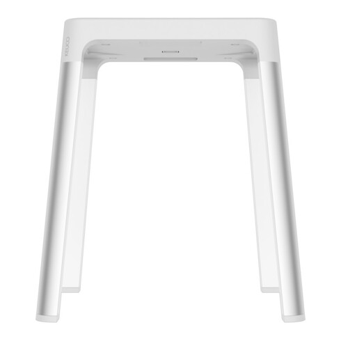 Keuco Tabouret AXESS Assise 338mm, alu argenté anodisé/blanc