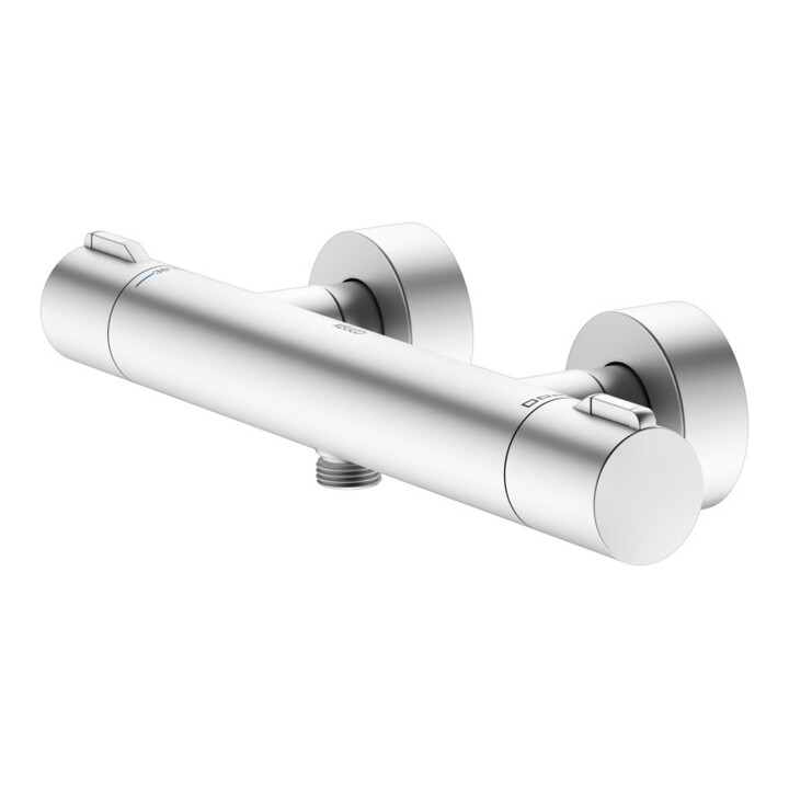 Keuco Thermostat-Brausemischer Plan blue AP, Aluminium-finish