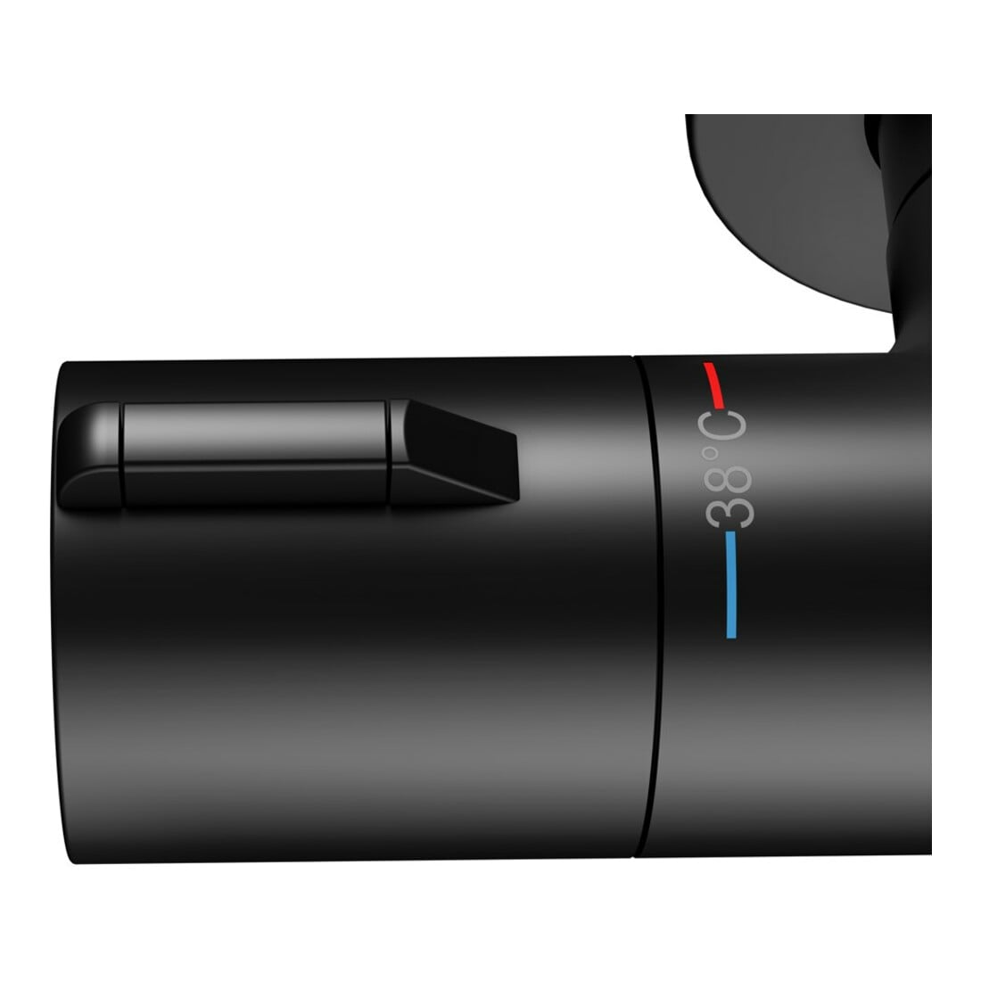 Keuco Thermostat-Brausemischer Plan blue AP, schwarz-matt