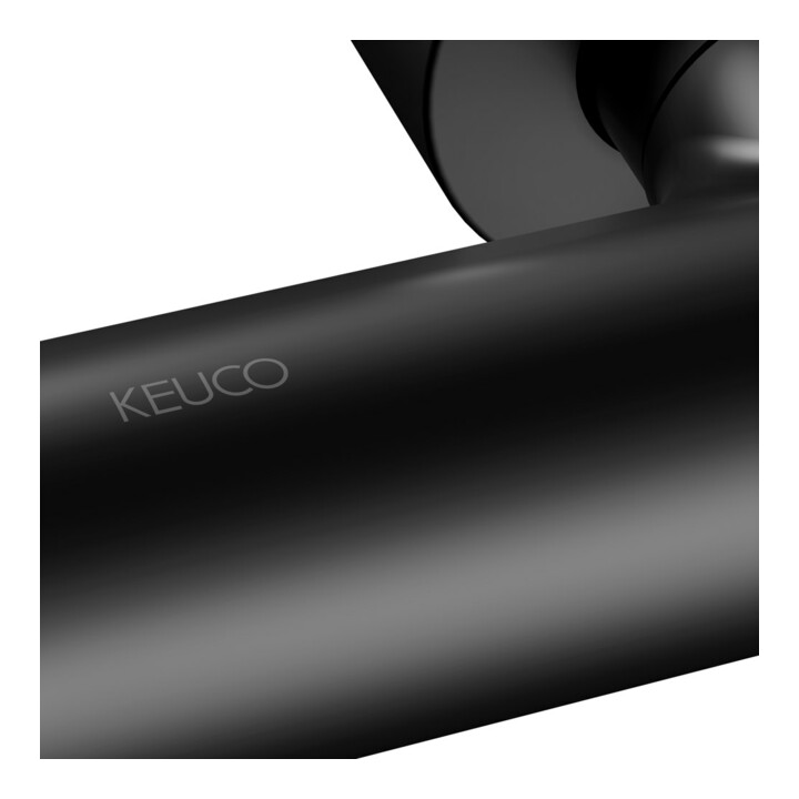 Keuco Thermostat-Brausemischer Plan blue AP, schwarz-matt