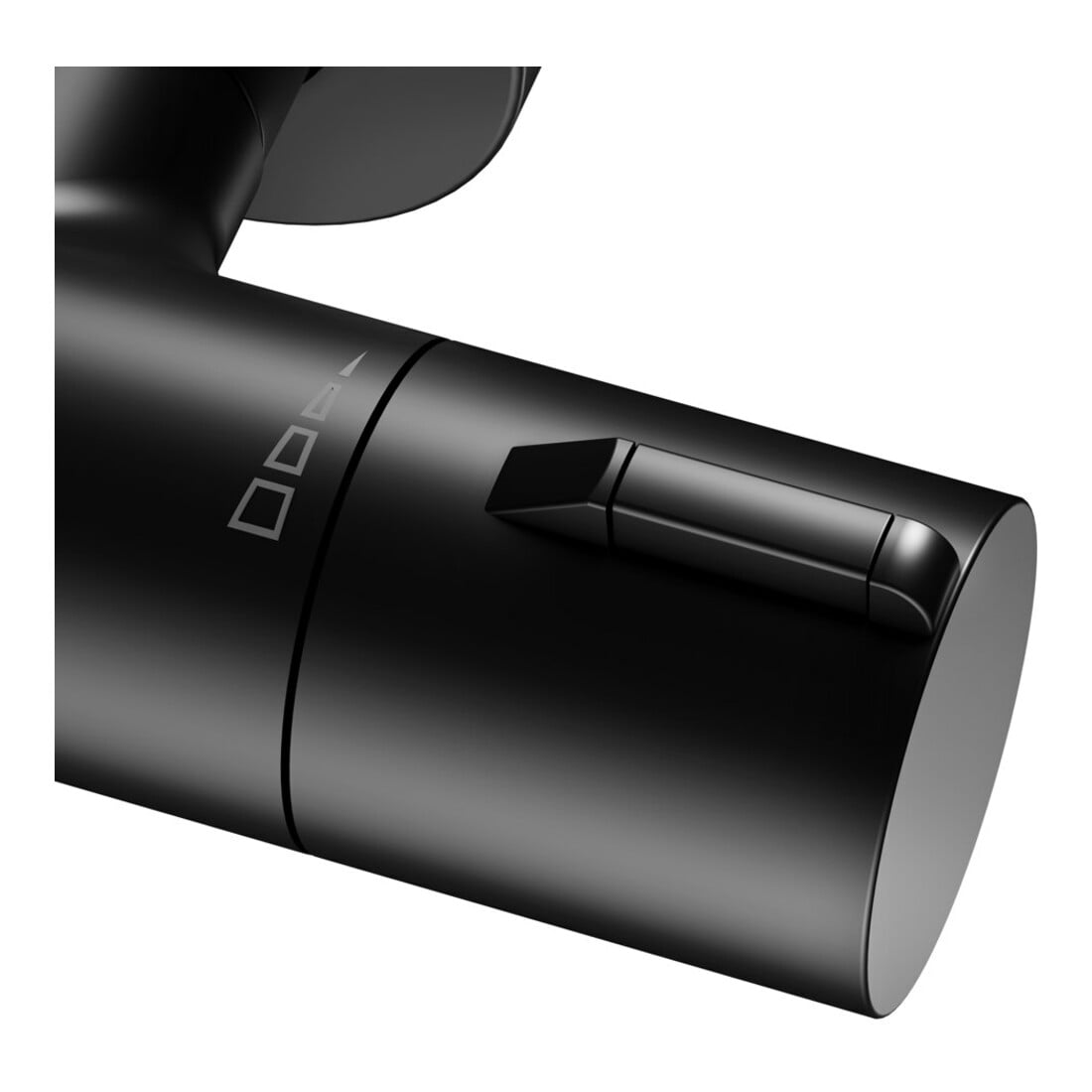 Keuco Thermostat-Brausemischer Plan blue AP, schwarz-matt