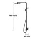 Keuco Thermostat-Brausemischer Plan blue Aufputz, mit Kopfbrause, schwarz-matt-1