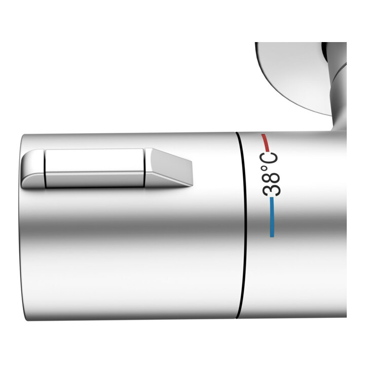 Keuco Thermostat-mélangeur douche Plan blue AP, finition aluminium