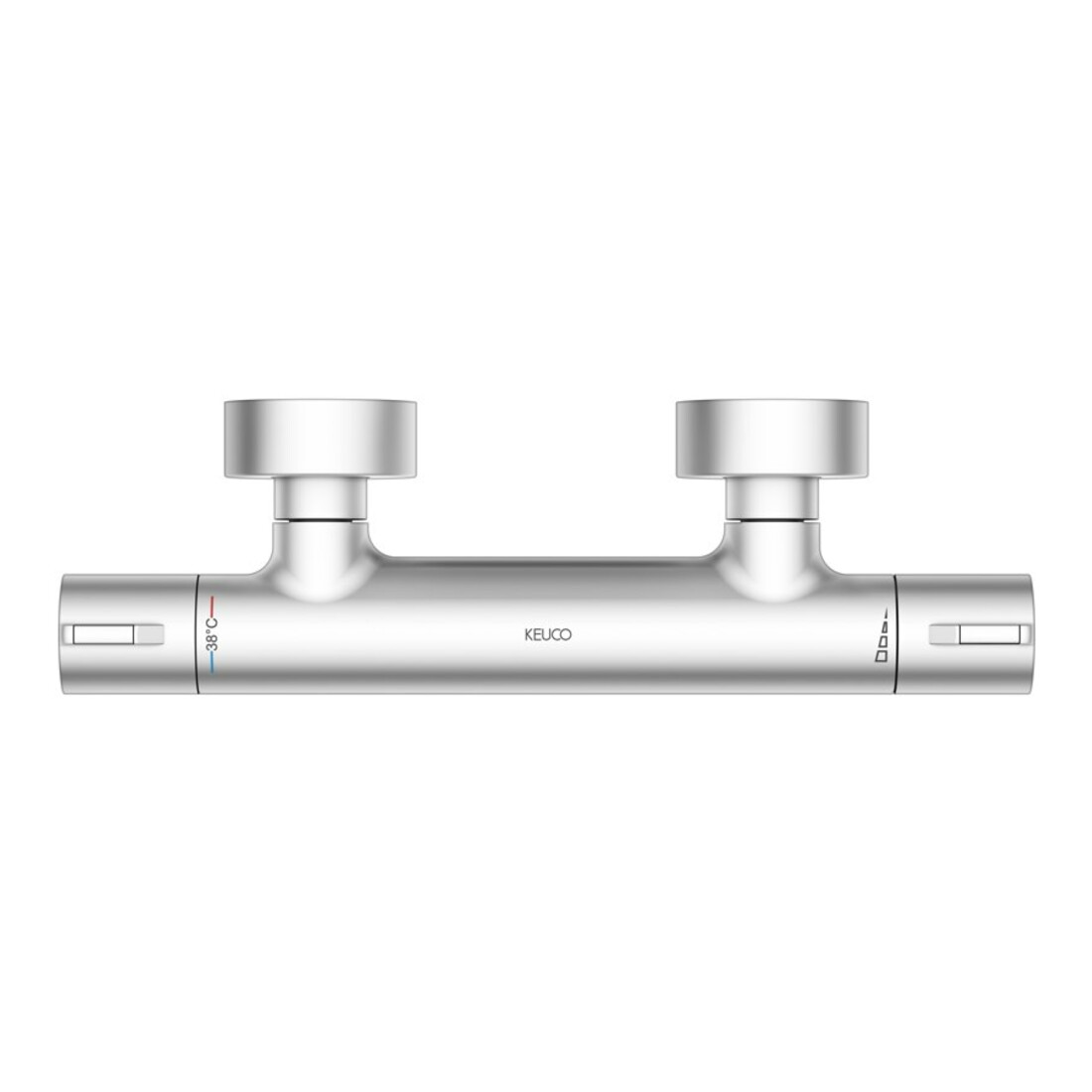 Keuco Thermostat-mélangeur douche Plan blue AP, finition aluminium