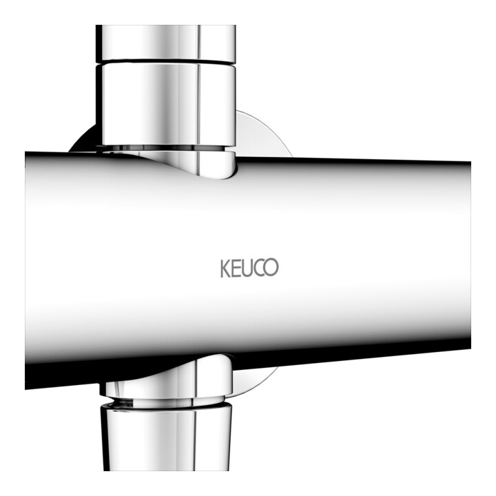 Keuco Thermostat mit douchette Plan blue apparent, avec pomme de tête, chromé