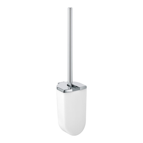 Keuco Toilettenbürstengarnitur ELEGANCE mit Metall-Deckel verchromt