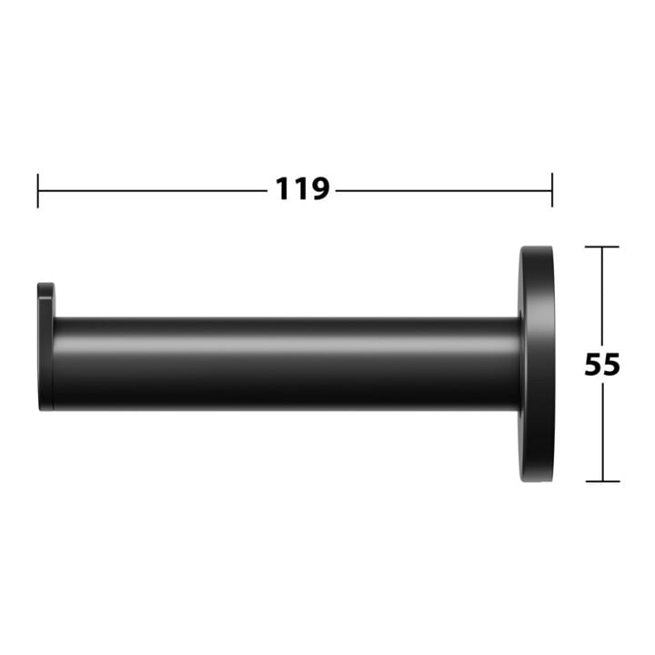 Keuco Toilettenpapier-Ersatzrollenhalter Plan schwarz, für Rollenbreite 100/120mm