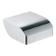 Keuco Porte-papier toilette Elegance chromé neuf, avec couvercle-1