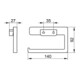 Keuco Toilettenpapierhalter MOLL offene Form verchromt-5
