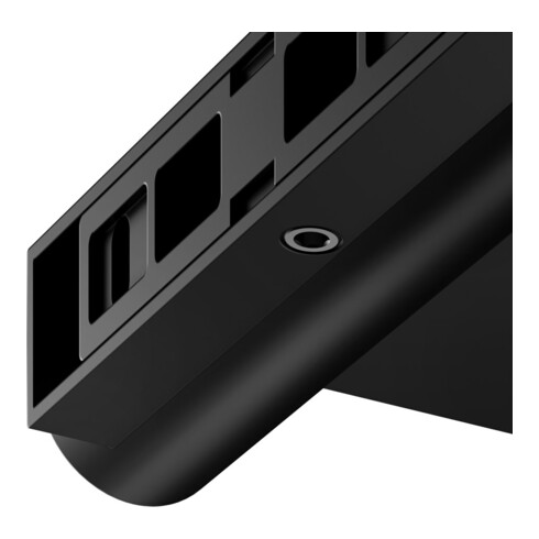 Keuco Toilettenpapierhalter Plan off., mit Ablage, schwarz matt / schwarz