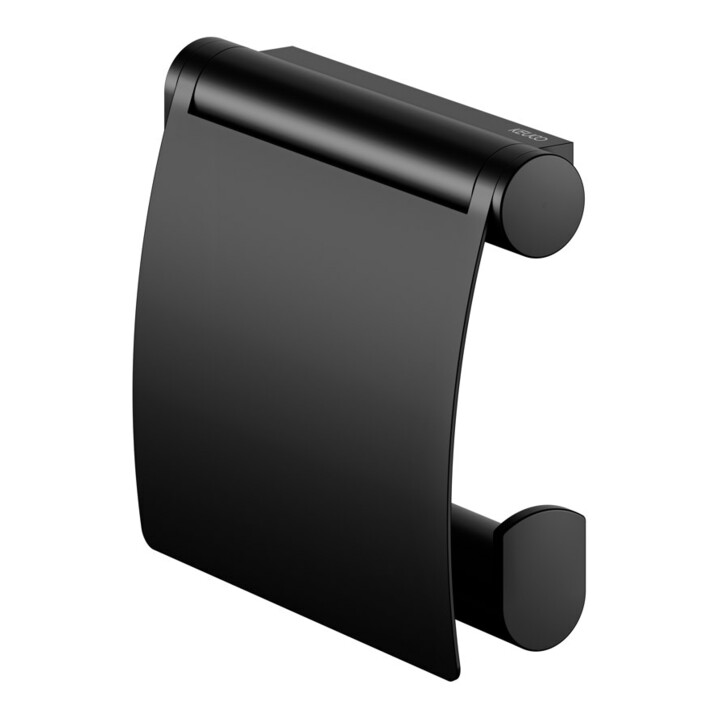 Keuco Toilettenpapierhalter Plan schwarz, mit Deckel