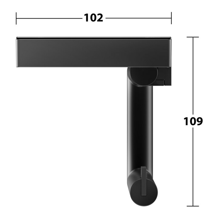 Keuco Toilettenpapierhalter REVA s m, m Glas, off F., Rollenbr. 100/120mm