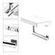 Keuco Toilettenpapierhalter REVA vc, m Glas, off F., Rollenbr. 100/120mm-4