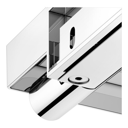 Keuco Toilettenpapierhalter REVA vc, m Glas, off F., Rollenbr. 100/120mm