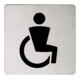 Keuco Türschild Plan Symbol barrierefrei, verchromt-1