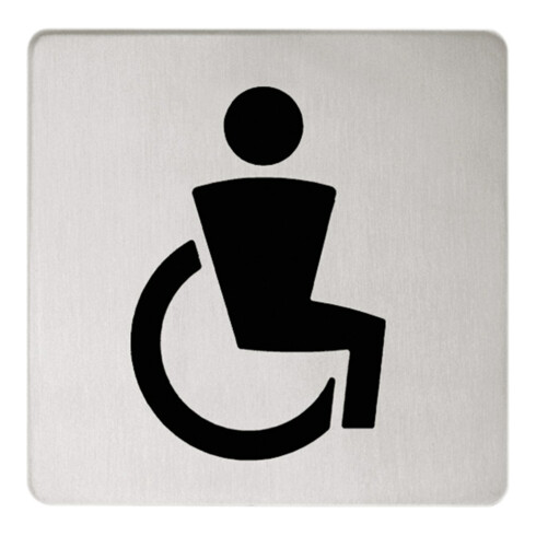 Keuco Türschild Plan Symbol barrierefrei, verchromt