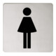 Keuco Türschild Plan Symbol Damen, verchromt-1