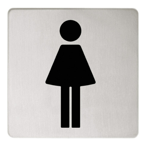 Keuco Türschild Plan Symbol Damen, verchromt